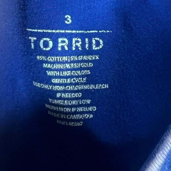 Torrid Acid Wash Pocket Cotton Spandex Leggings 3X - Picture 5 of 6